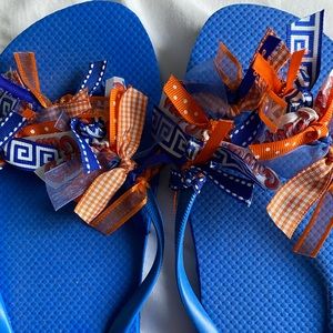 Size 9/10 Gator Themed Flip Flops